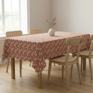 Dipaliz Autumn Vine Tablecloth Rustic Orange Leaf Cotton - Tablecloths