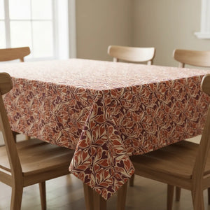 Dipaliz Autumn Vine Tablecloth Rustic Orange Leaf Cotton - Tablecloths