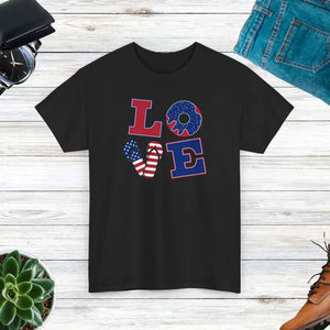 Bald Eagle Tee - American Pride Heavy Cotton Shirt - Dipaliz - Black / s - T-shirts