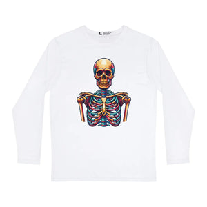Bold Skeleton Long Sleeve Aop Shirt - Polyester - Dipaliz - T-shirts