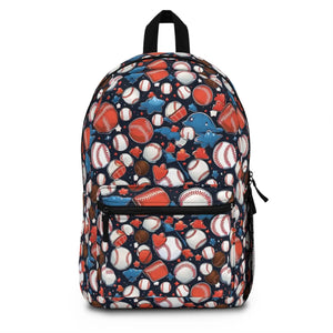 Sporty Baseball Backpack - Women’s Lightweight Polyester - Dipaliz - Backpacks