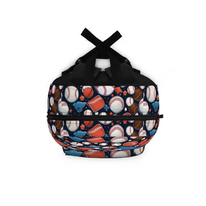 Sporty Baseball Backpack - Women’s Lightweight Polyester - Dipaliz - Backpacks