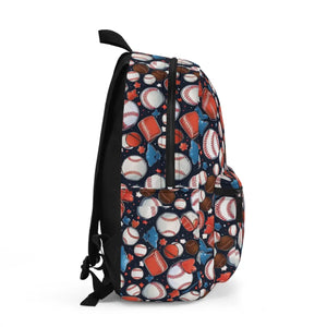 Sporty Baseball Backpack - Women’s Lightweight Polyester - Dipaliz - Backpacks