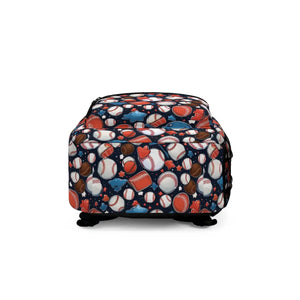 Sporty Baseball Backpack - Women’s Lightweight Polyester - Dipaliz - Backpacks