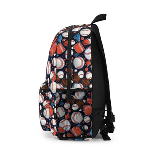 Sporty Baseball Backpack - Women’s Lightweight Polyester - Dipaliz - Backpacks