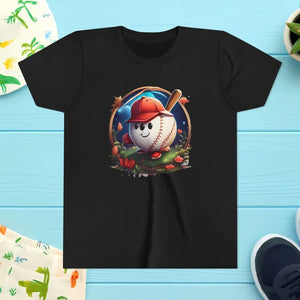 Baseball Crew Youth Short Sleeve Tee - Black / s - T-shirts