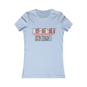 Baseball Mama Favorite Tee - Women’s Game Day Shirt - Dipaliz - s / Baby Blue - T-shirts