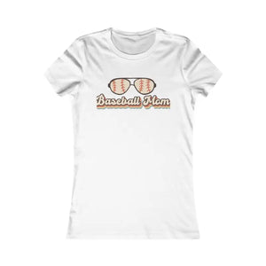 Baseball Mama Favorite Tee - Women’s Game Day Top - Dipaliz - s / White - T-shirts