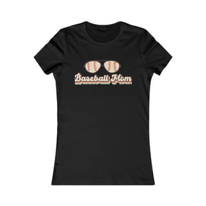 Baseball Mama Favorite Tee - Women’s Game Day Top - Dipaliz - s / Black - T-shirts