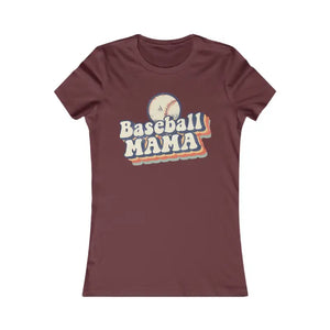 Baseball Mama Women’s Soft Comfort Tee - Dipaliz - s / Maroon - T-shirts
