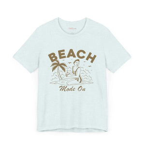 Soft Jersey Short Sleeve Tee - Beach Mode on Cotton - Dipaliz - T-shirts