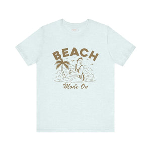 Soft Jersey Short Sleeve Tee - Beach Mode on Cotton - Dipaliz - T-shirts