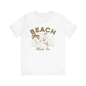 Soft Jersey Short Sleeve Tee - Beach Mode on Cotton - Dipaliz - T-shirts