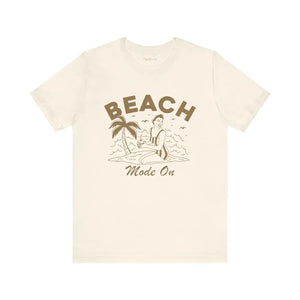 Soft Jersey Short Sleeve Tee - Beach Mode on Cotton - Dipaliz - T-shirts