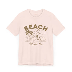 Soft Jersey Short Sleeve Tee - Beach Mode on Cotton - Dipaliz - T-shirts