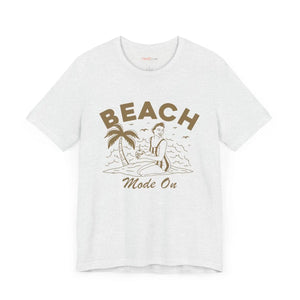 Soft Jersey Short Sleeve Tee - Beach Mode on Cotton - Dipaliz - T-shirts