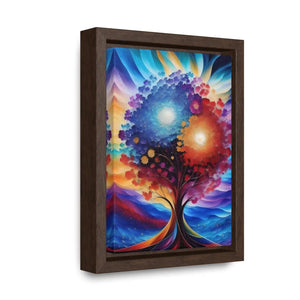 Vibrant Colorful Tree Framed Artwork - Cotton Canvas - Dipaliz - Posters Prints & Visual