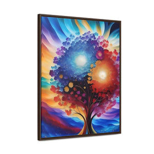 Vibrant Colorful Tree Framed Artwork - Cotton Canvas - Dipaliz - Posters Prints & Visual