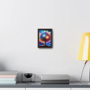 Vibrant Colorful Tree Framed Artwork - Cotton Canvas - Dipaliz - Posters Prints & Visual