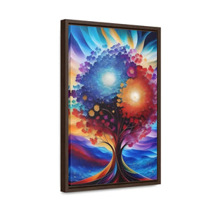 Vibrant Colorful Tree Framed Artwork - Cotton Canvas - Dipaliz - Posters Prints & Visual
