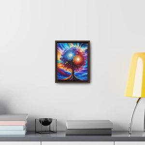 Vibrant Colorful Tree Framed Artwork - Cotton Canvas - Dipaliz - Posters Prints & Visual