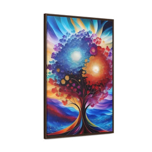 Vibrant Colorful Tree Framed Artwork - Cotton Canvas - Dipaliz - Posters Prints & Visual