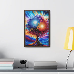 Vibrant Colorful Tree Framed Artwork - Cotton Canvas - Dipaliz - Posters Prints & Visual