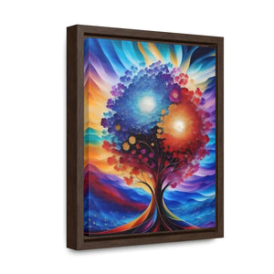 Vibrant Colorful Tree Framed Artwork - Cotton Canvas - Dipaliz - Posters Prints & Visual