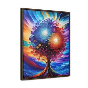 Vibrant Colorful Tree Framed Artwork - Cotton Canvas - Dipaliz - Posters Prints & Visual