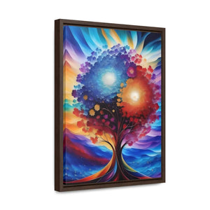Vibrant Colorful Tree Framed Artwork - Cotton Canvas - Dipaliz - Posters Prints & Visual