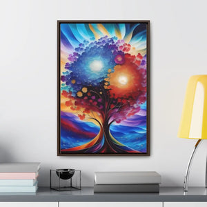 Vibrant Colorful Tree Framed Artwork - Cotton Canvas - Dipaliz - Posters Prints & Visual