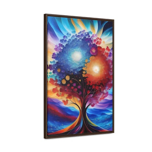 Vibrant Colorful Tree Framed Artwork - Cotton Canvas - Dipaliz - Posters Prints & Visual