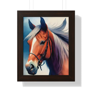 Modern Framed Vertical Poster - Horse Wall Art Decor - Dipaliz - Posters Prints & Visual Artwork