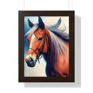 Modern Framed Vertical Poster - Horse Wall Art Decor - Dipaliz - Posters Prints & Visual Artwork