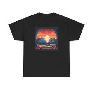 T-shirt - Unisex Deluxe Beautiful Landscape Grand Canyon Heavy Cotton Tee - Dipaliz