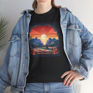 T-shirt - Unisex Deluxe Beautiful Landscape Grand Canyon Heavy Cotton Tee - Dipaliz