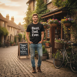 DipaliZ Best Dad Ever Ultra Cotton Tee Father’s Day