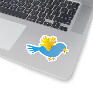 Kiss Cut Stickers Blue Bird Vinyl Art Design - Dipaliz - 4’’ × / White - Decorative