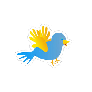Paper Products - Blue Bird Kiss Cut Stickers Premium Vinyl 3m Glue - Dipaliz 6’’ × / White