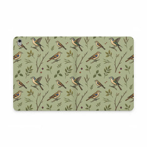 Dipaliz Bird Pattern Tablet Folio Vegan Leather - Mobile Phone Cases