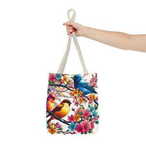 Bird Branch Tote Bag 100% Polyester Nature Gift - Dipaliz - Bags
