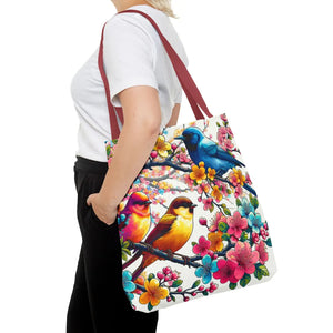 Bird Branch Tote Bag 100% Polyester Nature Gift - Dipaliz - Bags