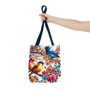 Bird Branch Tote Bag 100% Polyester Nature Gift - Dipaliz - Bags