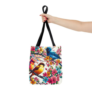Bird Branch Tote Bag 100% Polyester Nature Gift - Dipaliz - Bags