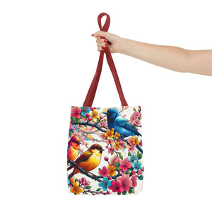 Bird Branch Tote Bag 100% Polyester Nature Gift - Dipaliz - Bags
