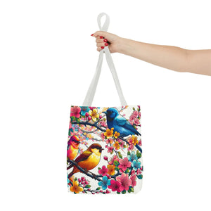 Bird Branch Tote Bag 100% Polyester Nature Gift - Dipaliz - Bags
