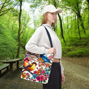 Bird Tote Bag - 100% Polyester All Over Print - Dipaliz - Bags