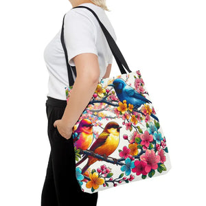 Bird Tote Bag - 100% Polyester All Over Print - Dipaliz - Bags