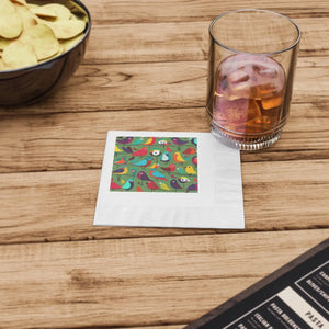 White Coined Napkins – 3 Ply Luxury Paper - Dipaliz