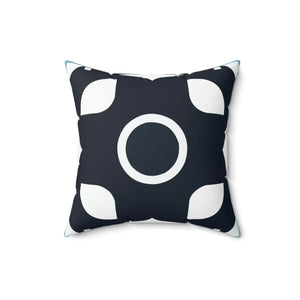 Modern White Abstract Pattern Polyester Square Pillow - Dipaliz - Throw Pillows